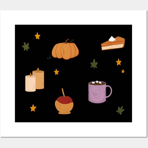 Cozy Autumn Vibes Wall Art by SkullFern